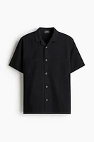 Seersucker Pajama Shirt and Shorts