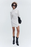 Knit Mock Turtleneck Dress