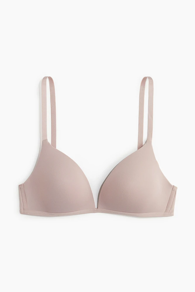 Padded Soft-Cup Microfiber Bra