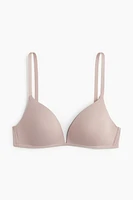 Padded Soft-Cup Microfiber Bra
