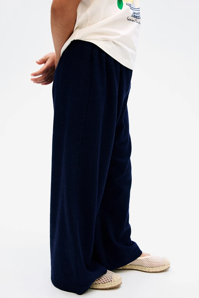 Wide-Leg Jersey Pants