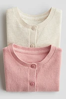 2-pack fine-knit cardigans