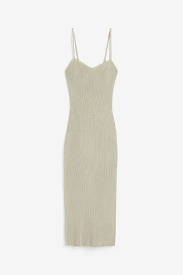 Rib-knit Slip Dress