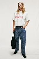 Oversized-Fit Cropped T-Shirt