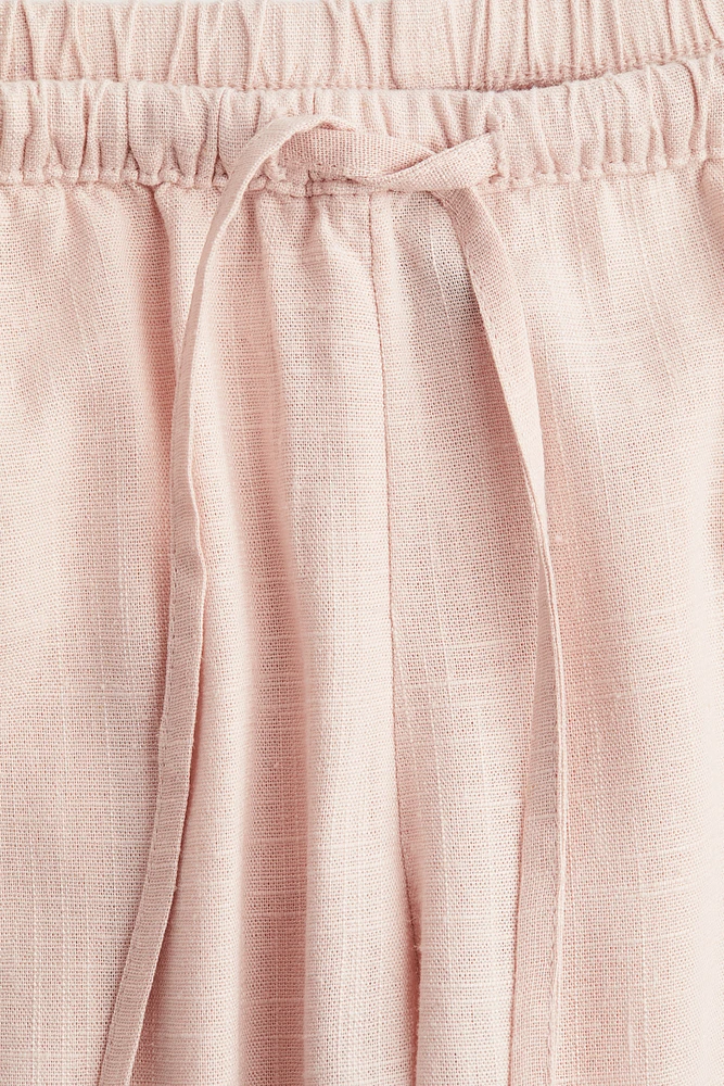 Straight-Leg Drawstring Pants