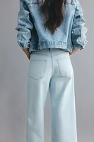 Wide High Cropped Jeans