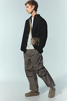 Loose Fit Nylon Parachute Pants