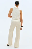 Pantalon MAMA en jersey texturé