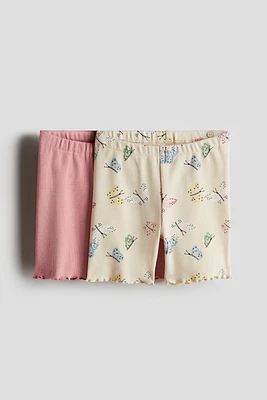 Lot de 2 shorts cycliste côtelés