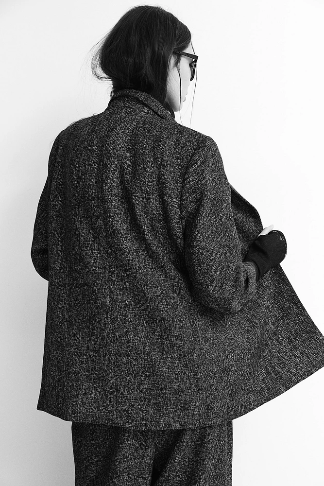 Gathered-Sleeve Jacket