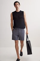Regular-Fit Linen-Blend Shorts