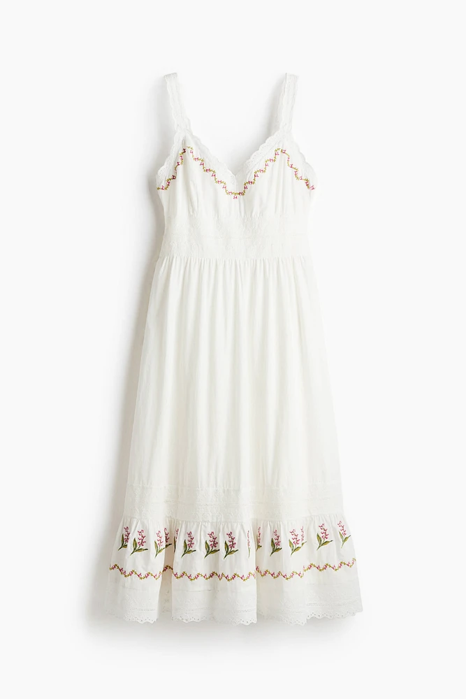 Embroidered Cotton Dress