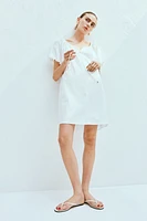 Robe avec cordon de serrage à l'encolure