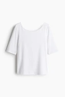 Ballerina-Neckline Top