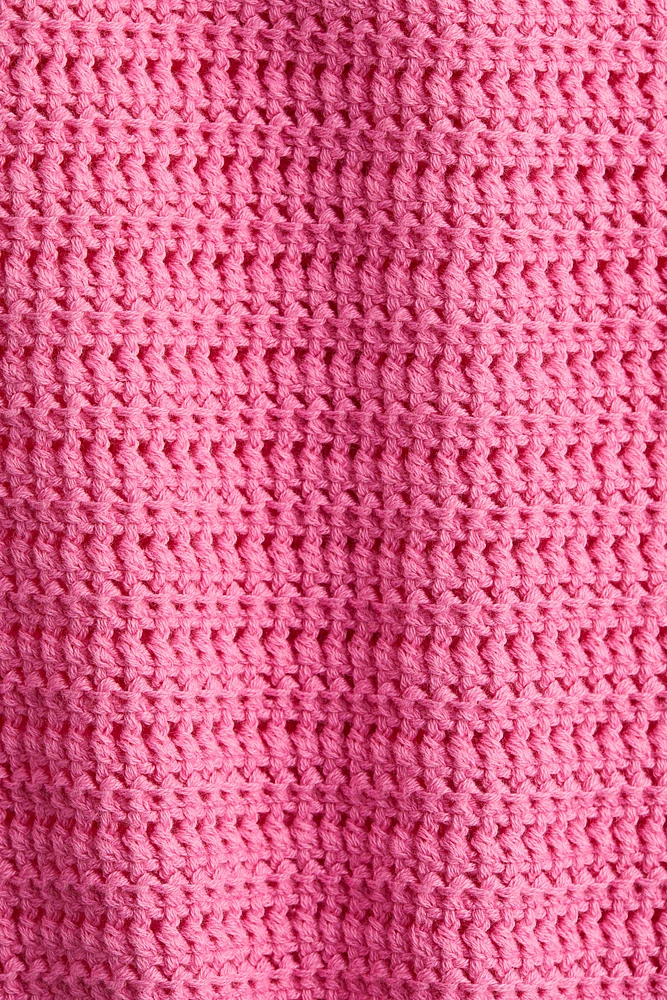 Pointelle-Knit Cardigan