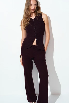 Pantalon sur mesure en lin mélangé