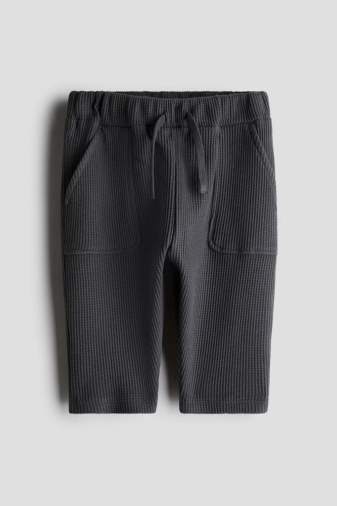Pantalon de jogging en coton gaufré