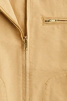 Jacket with Corduroy Collar