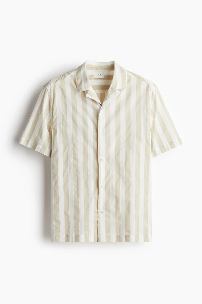 Chemise imprimée Coupe Classique avec col cubain