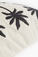 Housse de coussin brodée