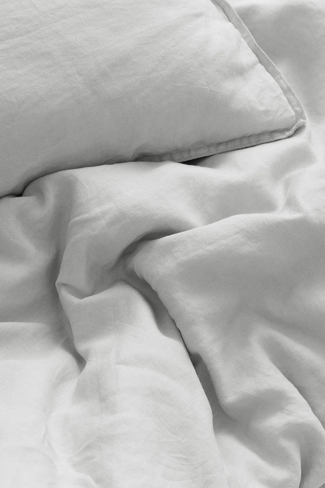Linen Twin Duvet Cover Set
