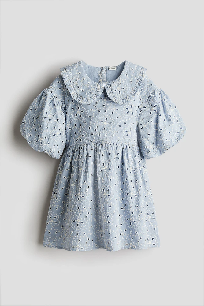 Eyelet-Embroidered Cotton Dress