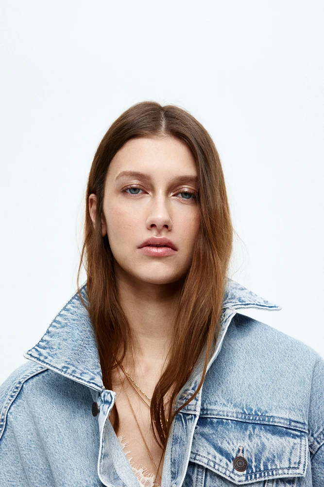 Veste grande taille en denim