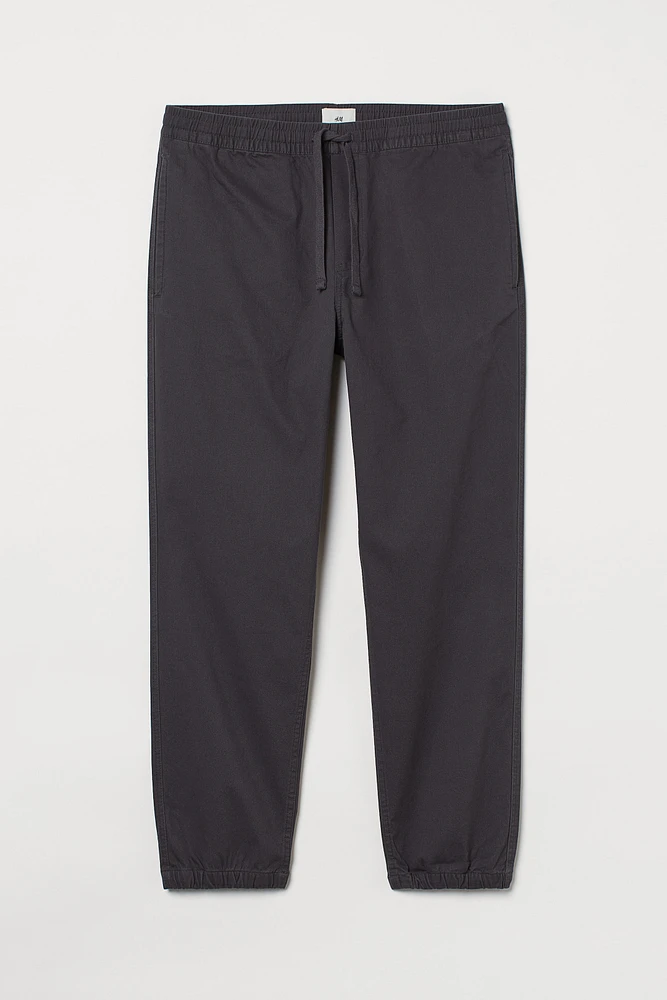 Regular Fit Twill Joggers