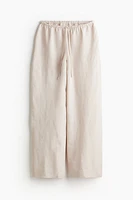 Linen-blend Pajama Pants