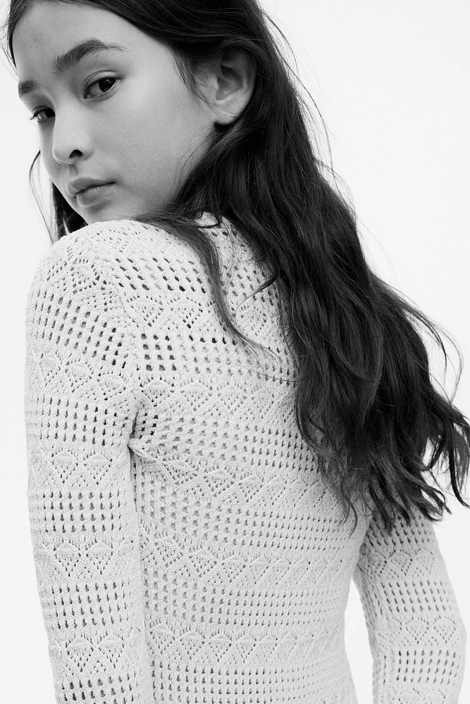 Crochet-Look Dress