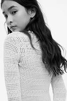 Crochet-Look Dress