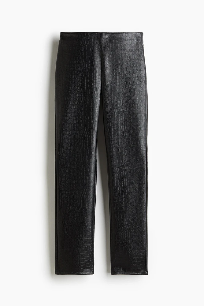 Straight Coated Pants