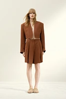 Linen-Blend Bermuda Shorts