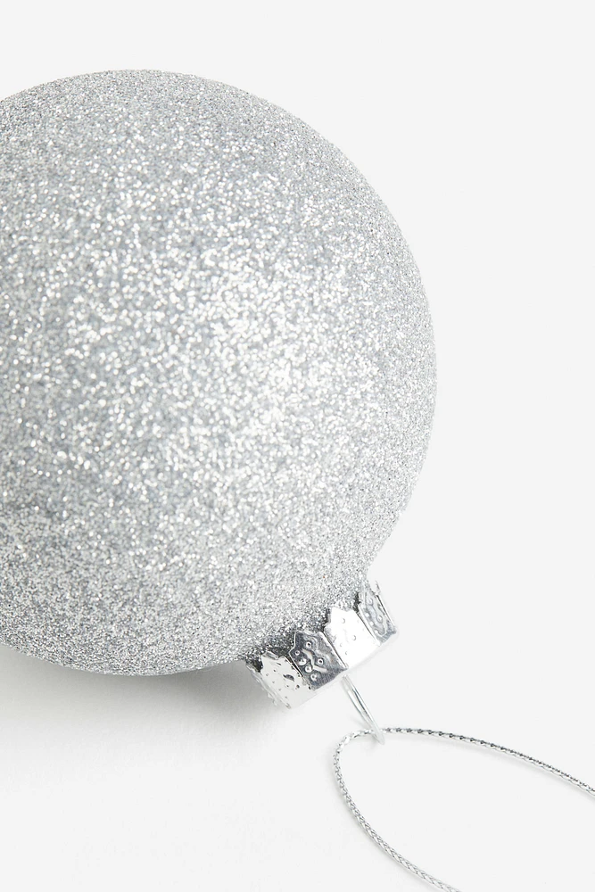 Glittery Glass Christmas Ornament