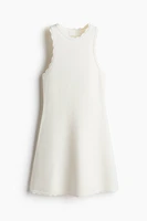 Scalloped Mini Dress