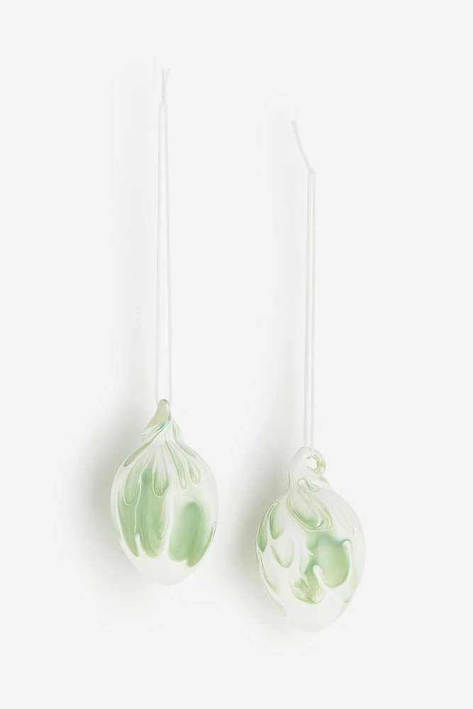 Lot de 2 décorations à motif
