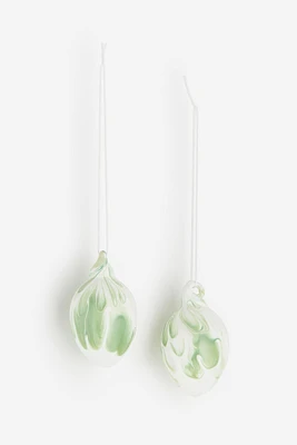 Lot de 2 décorations à motif