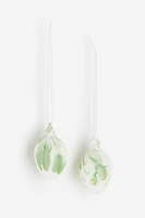Lot de 2 décorations à motif