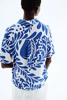 Chemise en viscose froissée