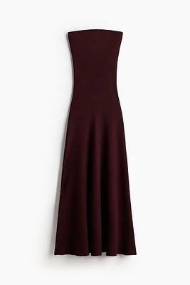 Rib-knit Bandeau Dress