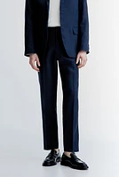 Slim Fit Linen Suit Pants