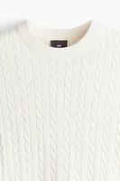 Regular-Fit Cable-Knit Sweater