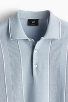 Regular-Fit Pointelle-Knit Polo Shirt
