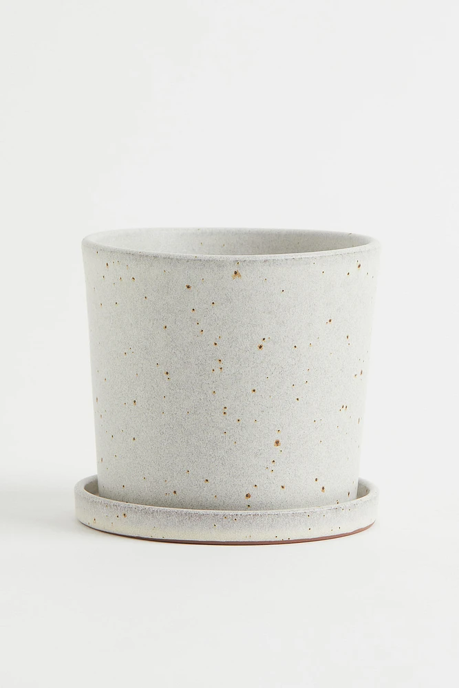 Small Plant Pot and Saucer