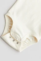 Cotton Bodysuit with Collar