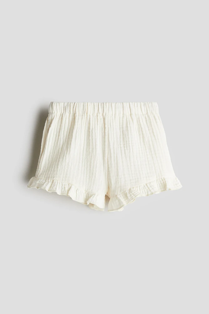 Cotton Muslin Shorts