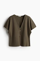 Batwing-Sleeved Cardigan
