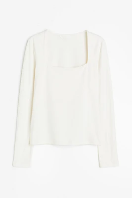 Long-sleeved Jersey Top