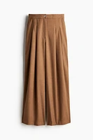 Pleat-Front Twill Pants