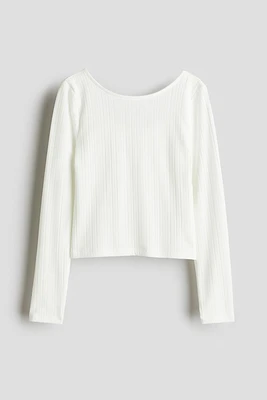 Ribbed Jersey Top